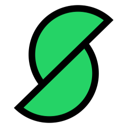 Sloped logo